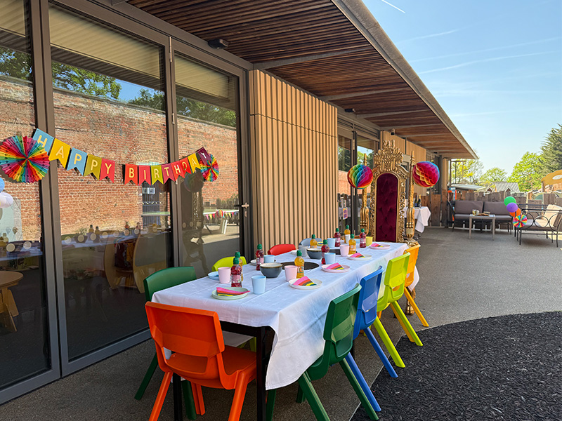 Rainbow-themed party