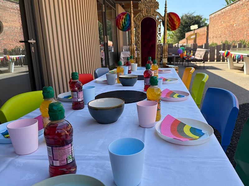 Rainbow-themed party