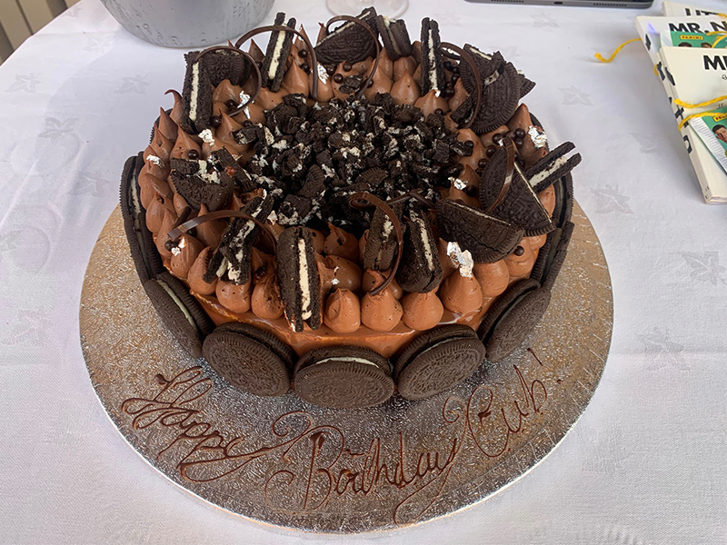 Birthday cakes made by the Club chefs